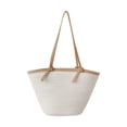 thumbnail image 4 of Bolso de hombro para mujer, informal, de verano, tipo cartera, ligero, bohemio Blanco, 4 of 9