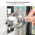 thumbnail image 6 of Shoreew Door Handle Reusable Suction Cup No Drilling Easy Installation Diamond-Shaped Translucent Decorative Cabinet Knob, 6 of 7