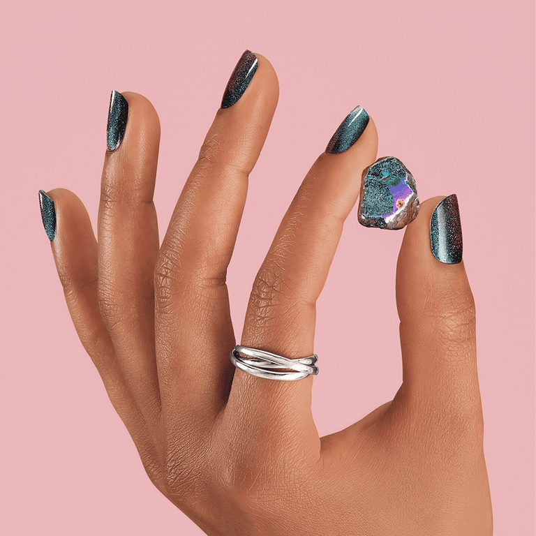 Dashing Diva Glaze Semi-Cured Gel Nail Stickers, Stone Cold photo 4