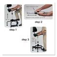 thumbnail image 5 of Pemberly Row Industrial Drafting Chair in Black, 5 of 5