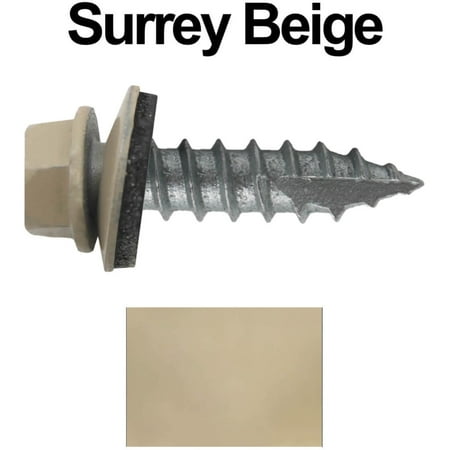 

Jake Sales Brand - #14 x 1 Metal Roofing Screws - SURREY BEIGE ~250 Screws