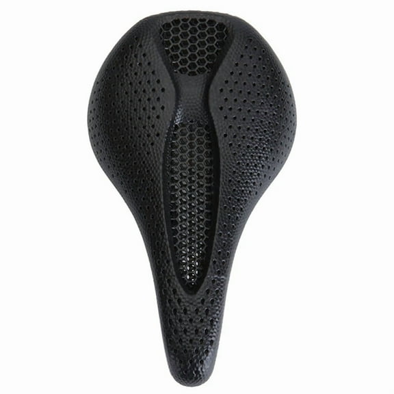 Bicycle Seats Carbon Fiber 3d Printed Saddle Racing Bike Seat Cushion Ultralight Road Mountain Bike Saddle 143mm,1 x Seat Cushion,Black
