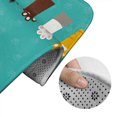 thumbnail image 5 of Yiaed Cute Cat Paw And Dog Print Bathroom Mat Set 2 Pieces Mat Anti-Skid Pad Ultra Soft and Absorbent Bathroom Bath Mat Contour Bath Rugs for Toilet Base, 5 of 6