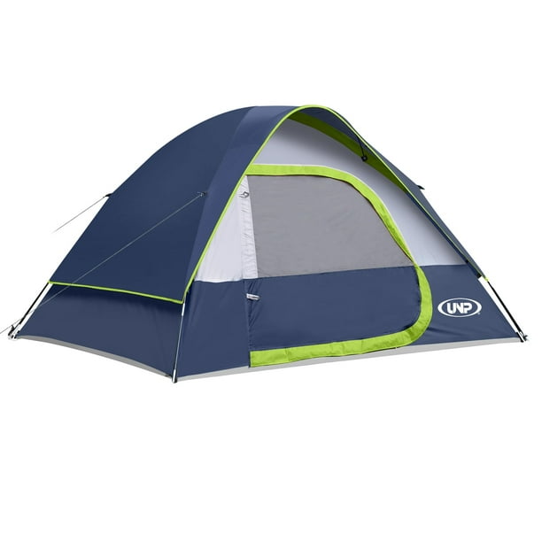 Carpa de Camping impermeable y a prueba de viento para 4 personas con cubierta para lluvia