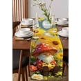 thumbnail image 4 of Ldtrchee Mushroom Gnomes Table Runner 90 Inches, Watercolor Summer Sunflowers Bed Runner Dresser Scarves Tabletop for Indoor Outdoor Parties/Ceremony/Banquet, 13" x 90", 4 of 8