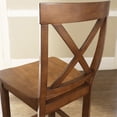thumbnail image 6 of Pemberly Row 24" X Back Wooden Counter Stool in Cherry (Set of 2), 6 of 8