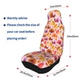 thumbnail image 4 of Sikiie Happy Thanksgiving Turkey Car Seat Protector 2 Pack Car Seat Cushion Mat, Car Seat Covers for SUV, Truck, Van, 4 of 7
