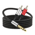 thumbnail image 1 of 6.35mm To 2RCA Adapter Cable Excellent Sound Audio Y Splitter Cable Insert Cord, 1 of 8