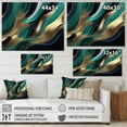 thumbnail image 4 of Designart Green And Gold Agate I Canvas Wall Art, 4 of 5