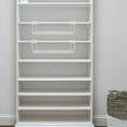 thumbnail image 3 of MLINS  2 Pcs Shoe Cabinet Partition Rack Space Saving Slipper Hanging Closet White, 3 of 8