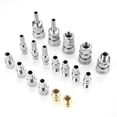 thumbnail image 1 of 18pcs Line Hose Air Compressor Connector Quick Release Assembly Set 1/4" Pneumatic Iron Parts, 1 of 12
