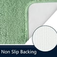 thumbnail image 4 of Lochas Green Polyester Bath Rug, 36" x 24", Machine Washable, 4 of 12