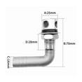 thumbnail image 2 of Évent de Carburant pour Bateau en Acier Inoxydable 316, Matériel de Réservoir de Carburant avec Montage par Joint, Conception Compacte et Sécurisée, 2 of 6