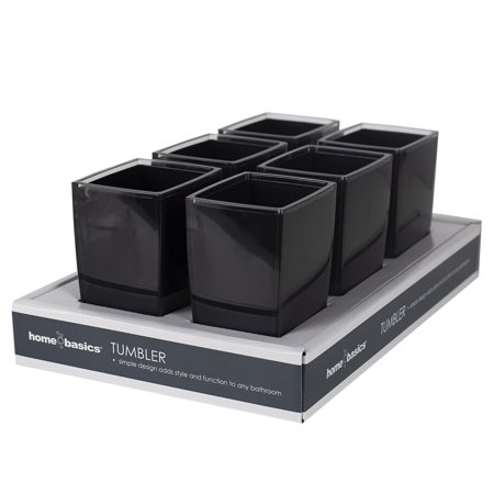 Home Basics Acrylic Plastic Tumbler  Black