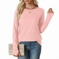 thumbnail image 4 of Ronuti Long Sleeve Shirts for Women Tunic Tops Thumb Hole Oversized Tshirts Fall Outfits, 4 of 8