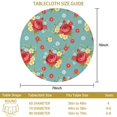 thumbnail image 3 of Pioneer Flower Floral Print Pattern Round Tablecloth 60 X 60 Inch, Wrinkle Resistant Wipeable Table Cloth for Kitchen Dining Picnic Patio Party, 3 of 6
