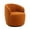 Caramel, variant on Hassch Swivel Accent Chair with Teddy Fabric Upholstery, 360° Barrel Armchair with Foam Cushion and Sturdy Metal Base, Cozy Chair for Home Office and Living Space, Yellow