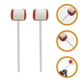 thumbnail image 1 of FONDOTIN 2Set Bass Drum Pedal Beater Felt Red for Practice Sessions, 1 of 8