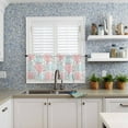 thumbnail image 6 of Kitchen Curtains Set, Red Blue Coral Coastal Kitchen Curtains and Valances Set, Summer Beach Seaside Nautical Rod Pocket Tier Curtains 36 Inch Length for Cafe/Bedroom Windows, 6 of 6