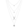 thumbnail image 1 of Collar con colgante de palo redondo minimalista para mujer, collar de clavícula de perlas, cadena larga de hojas, joyería de moda, regalo de declaración para niña, 1 of 4