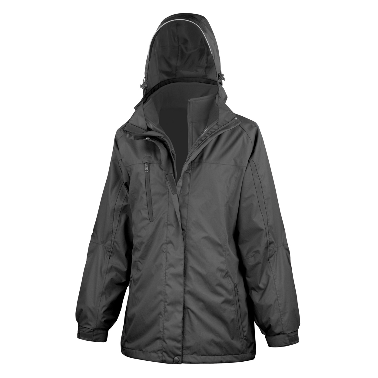 Result Womens 3 In 1 Softshell Journey Jacket With Hood - image 4 of 5