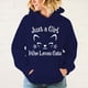 thumbnail image 4 of Sudadera con capucha divertida con estampado de Just A Girl Who Loves Cats, sudadera de moda Harajuku, sudadera informal para hombre y mujer, 4 of 5