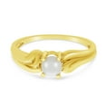 thumbnail image 6 of 10k Yellow Gold Freshwater Cultured Pearl And Diamond Ring, 6 of 6