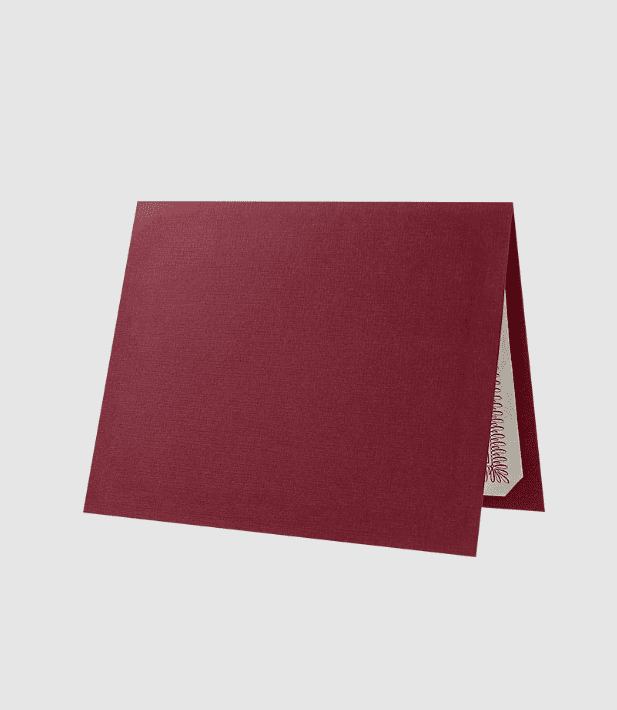 LUXPaper Certificate Holders for 8 1/2 x 11 Documents, 100 lb, Burgundy Linen, 100 Pack, Holder Size 9 1/2 x 12