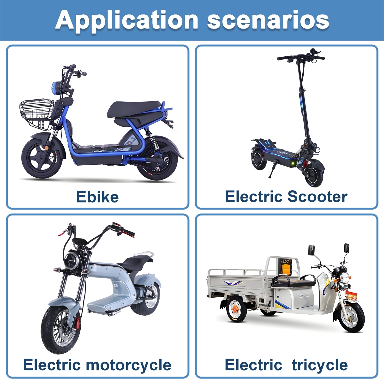 48V 20AH Ebike Battery Without Charger Set 48V Lithium Battery 1200W for Electric Motor Bike