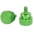 thumbnail image 2 of Unique Bargains Ordinateur PC Cas Entièrement Fileté Moleté Pouce Vis Vert 6-32 10pcs, 2 of 3