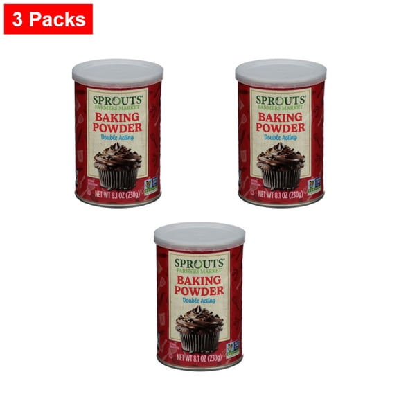 Sprouts Baking Powder - 8.1 oz - 3 Packs