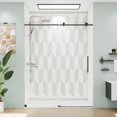 Frameless Sliding Shower Door 5659" W x 75" H, UltraClear Tempered