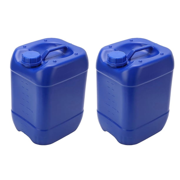 Lot de 2 barils empilables en plastique PEHD de 10 L pour déchets chimiques et liquides, conteneurs de stockage de laboratoire