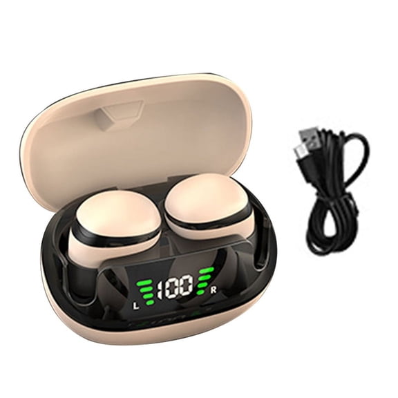 Mini Sleep Earbuds Bluetooth 5.3 HiFi Stereo Earphones Low Latency Wireless Earbuds with Mic for Work,Music B