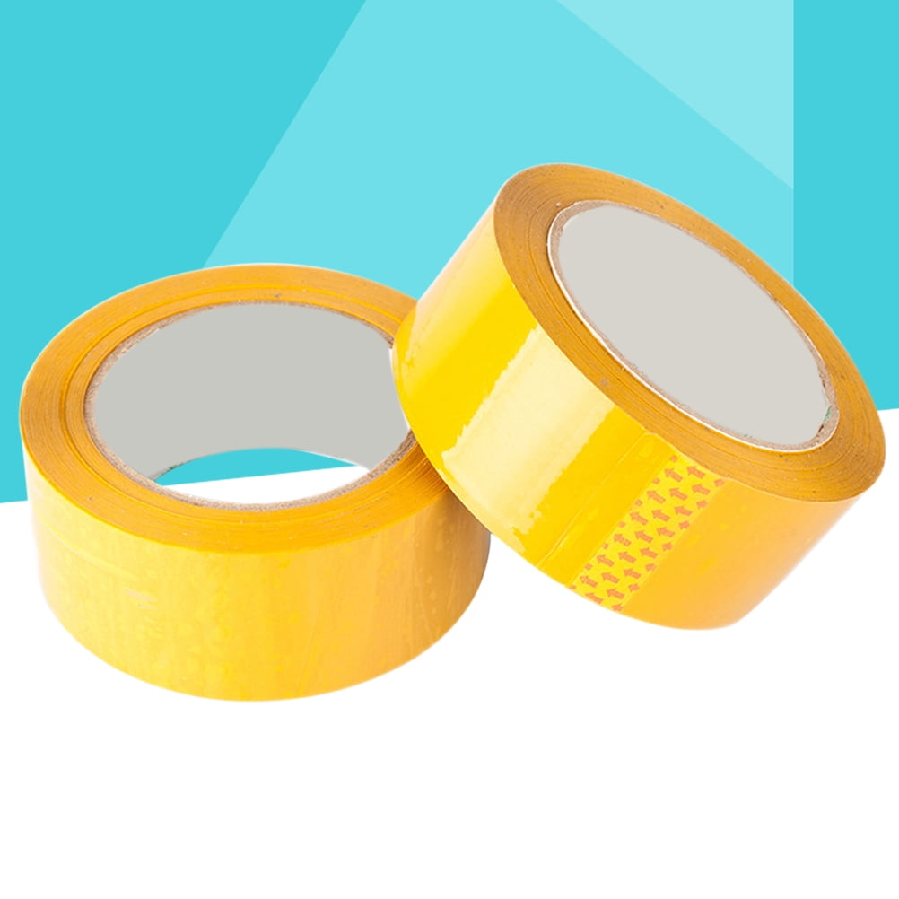 PENIKOKO BOPP Yellow Packing Tape 6 Rolls Strong Adhesive Sealing Tape for Moving, Shipping, Storage and Packaging
