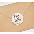 thumbnail image 4 of Darling Souvenir 45 Pcs Bricolage Floral Rond Personnalisé Enregistrer la Date Stickers-1,6 Pouces, 4 of 4