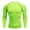 Green, variant on Mens Fitness Long Sleeve Running T Shirt for Men | Thermal Muscle Athletic Gym Compression Top for Training and Performance Red