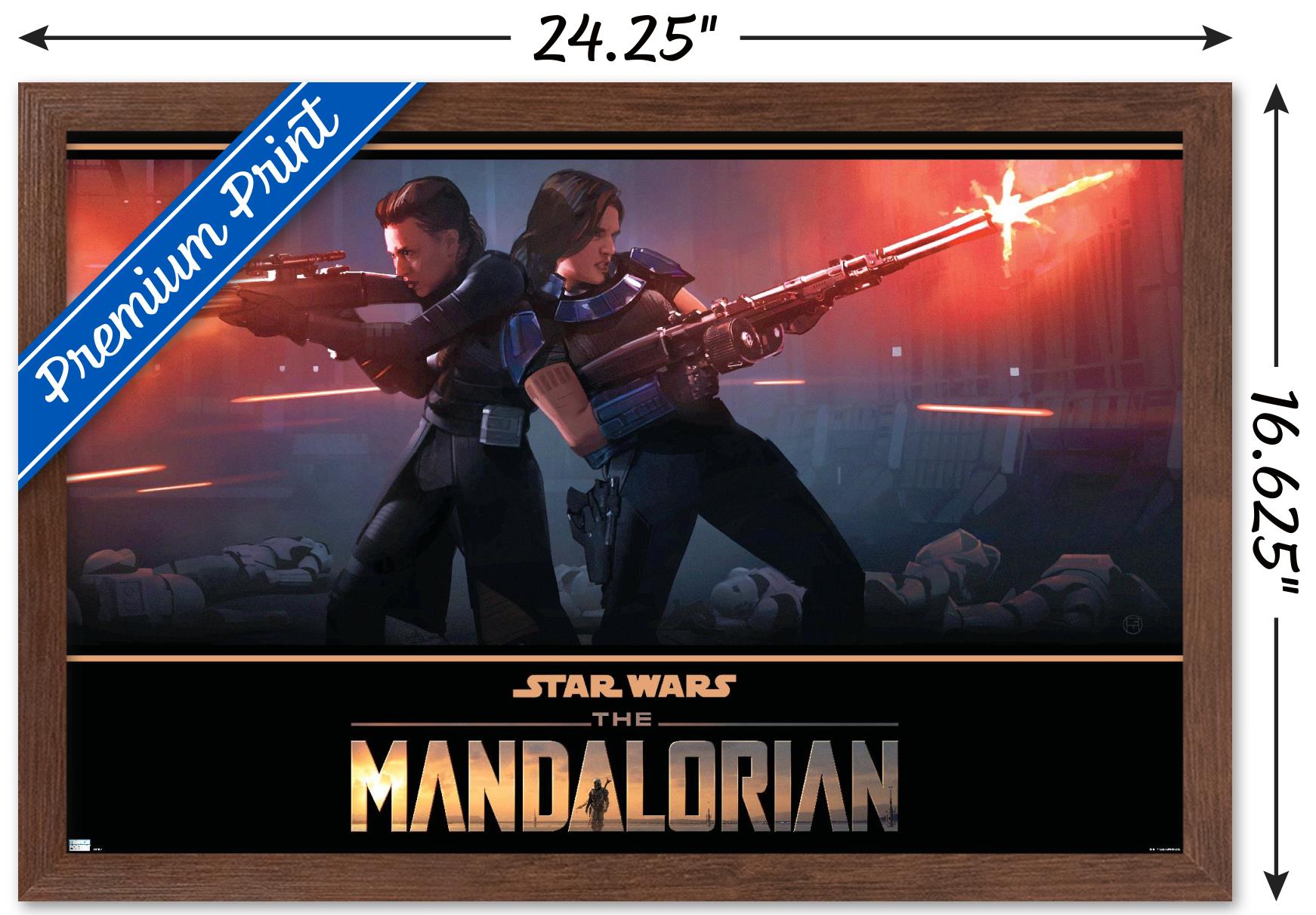 Star Wars: The Mandalorian Season 2 - Back to Back Wall Poster, 14.725" x 22.375", Framed - image 3 of 5