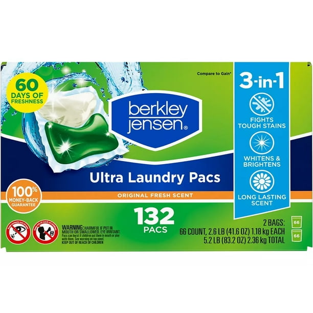 Berkley Jensen Scented Original Laundry Pacs, 132 ct.