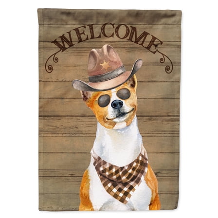 Carolines Treasures CK6279GF Basenji Country Dog Flag Garden Size  Small multicolor