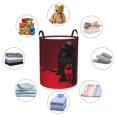 thumbnail image 4 of Laundry Basket, Black Panther Red Background Waterproof Laundry Hamper With Padded Handles, Clothes Hamper For Laundry, Bedroom, Dorm, Towels, Laundry Bin Easy Storage, 4 of 8