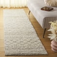 thumbnail image 2 of SAFAVIEH Arizona Teagan Geometric Shag Runner Rug, Ivory/Beige, 2'3" x 20', 2 of 9