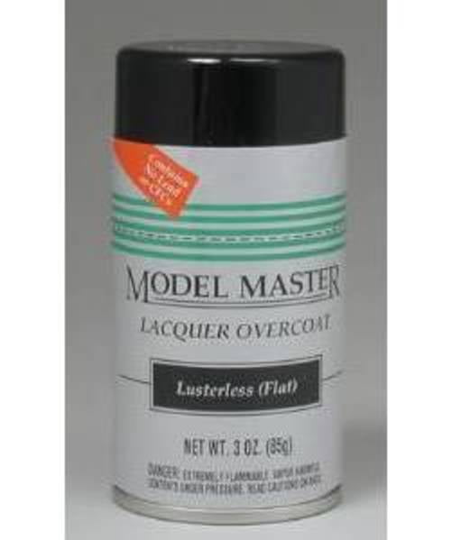 Lusterless Flat Lacquer Clear Coat Testors