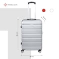 thumbnail image 2 of Maleta chica Travel Elite 20 pulgadas con Candado Medidas 56 cm x 36 cm x 22 cm Soporta 10 kg Gris Unitalla, 2 of 9