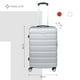 thumbnail image 2 of Maleta chica Travel Elite 20 pulgadas con Candado Medidas 56 cm x 36 cm x 22 cm Soporta 10 kg Gris Unitalla, 2 of 9