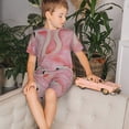 thumbnail image 4 of Balery Flamingos Conjunto de Pijama Infantil de Manga Corta con Estampado – Ropa de Dormir de Algodón Suave-Small, 4 of 6