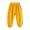 Yellow, variant on Zwiiyzr Kids Girls Boys Casual Cotton Pants Loose Casual Solid Color Cuffed Pants 1-7Y Beige