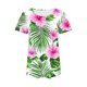 thumbnail image 3 of Mujeres Más Tamaño Manga Corta Tops, Moda Impresión Cuello Redondo, Camiseta Más Tamaño Blusa, 3 of 5