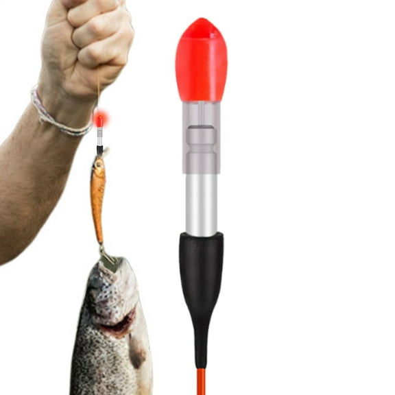 MezoJaoie Fishing Glow Floats Luminous Lighted Fishing Float Night Fish Accessories Dark Glow Gear with Bright Illumination for Freshwater Lake Sea Rocks Pond beautifully