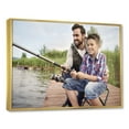 thumbnail image 2 of Designart "Pursuit Of The Hunter'S Catch II" Hunting & Fishing Floater Framed Wall Decor, 2 of 5